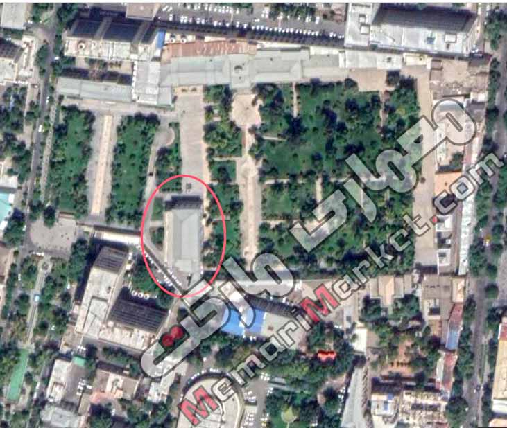 نقشه هوایی کاخ ابیض در مجموعه کاخ گلستان