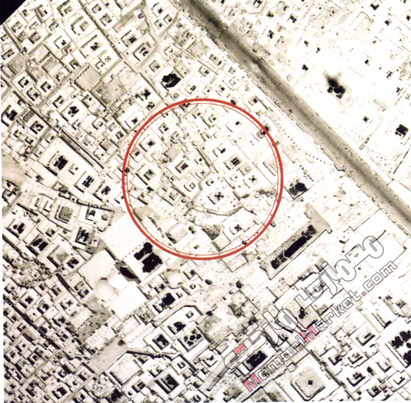 تصویر هوایی موقعیت مسجد فرط